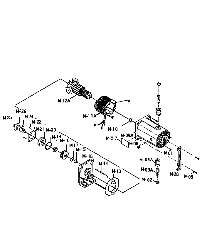 Craftsman 137221940 motor assembly diagram
