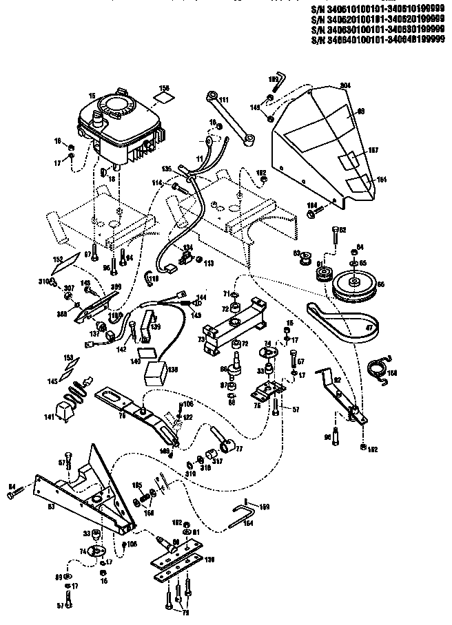 Troybilt 340640100101-340640199999 engine diagram