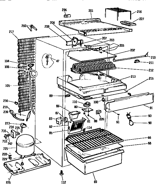 Kenmore 3639652281 unit diagram