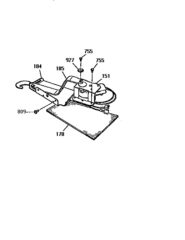 Kenmore 91146759590 door lock section diagram