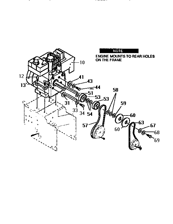 Craftsman 536886650 engine assembly diagram