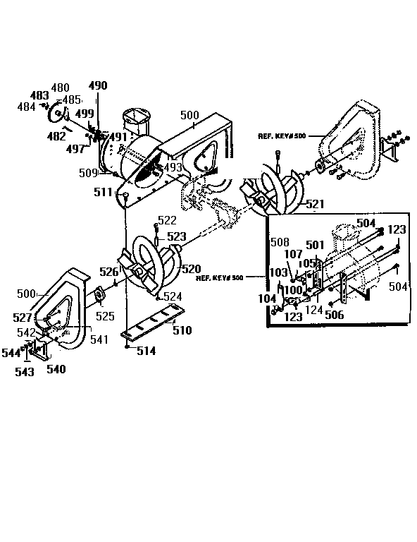Craftsman 536886650 auger housing assembly diagram