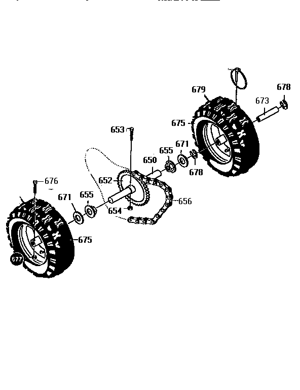 Craftsman 536886650 wheel assembly diagram