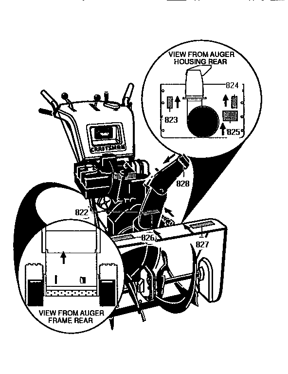 Craftsman 536886650 decals diagram