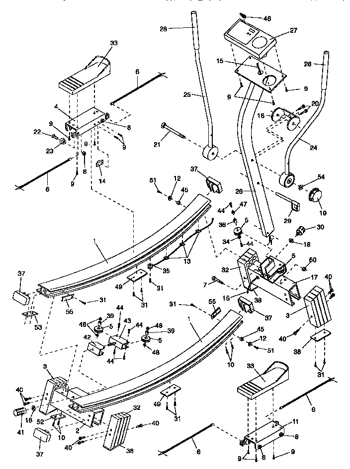 Weslo WLSK10060 unit parts diagram