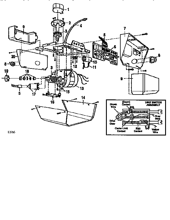 Craftsman 13953662SRT opener assembly diagram