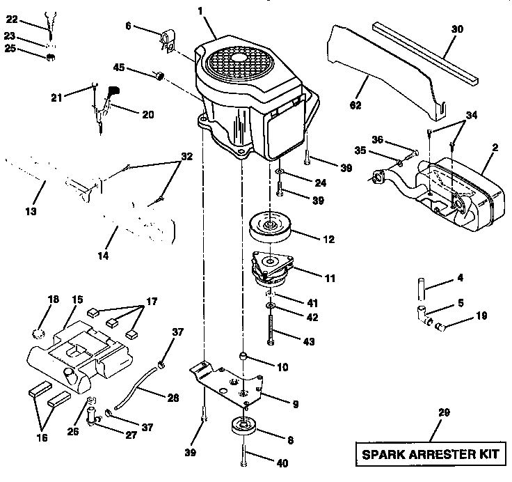Craftsman 917258870 engine diagram
