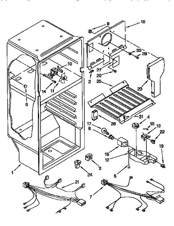 Whirlpool ET14JKYFN00 liner diagram