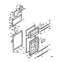 Kenmore 2539368401 door diagram