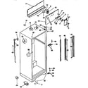 Kenmore 2539368401 cabinet parts diagram
