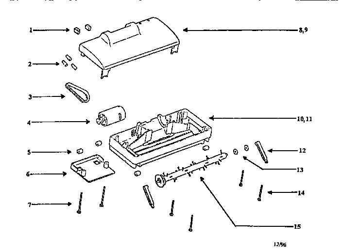 Eureka 93BMK base assembly diagram