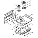 KitchenAid KGRT500BAL3 cooktop diagram