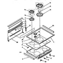 KitchenAid KGRT507BBL3 cooktop diagram