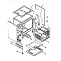 KitchenAid KGRT507BBL3 oven chassis diagram