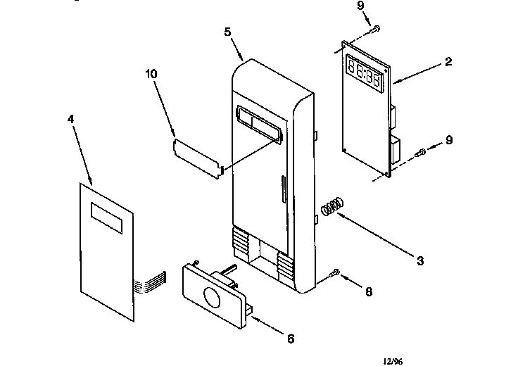 Whirlpool MT7078XDQ0 control panel diagram