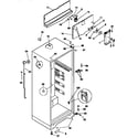 Kenmore 2539366013 cabinet parts diagram