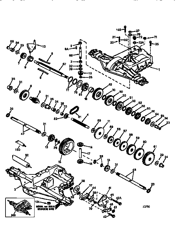Craftsman 917259980 transaxle diagram