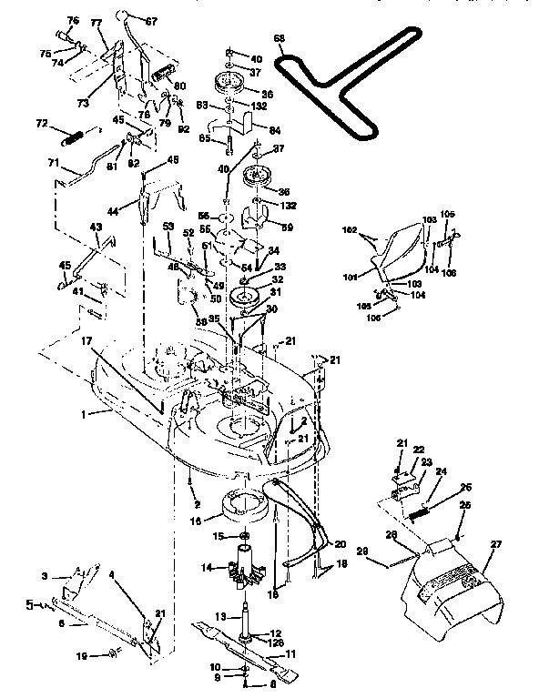 Craftsman 917258480 mower diagram