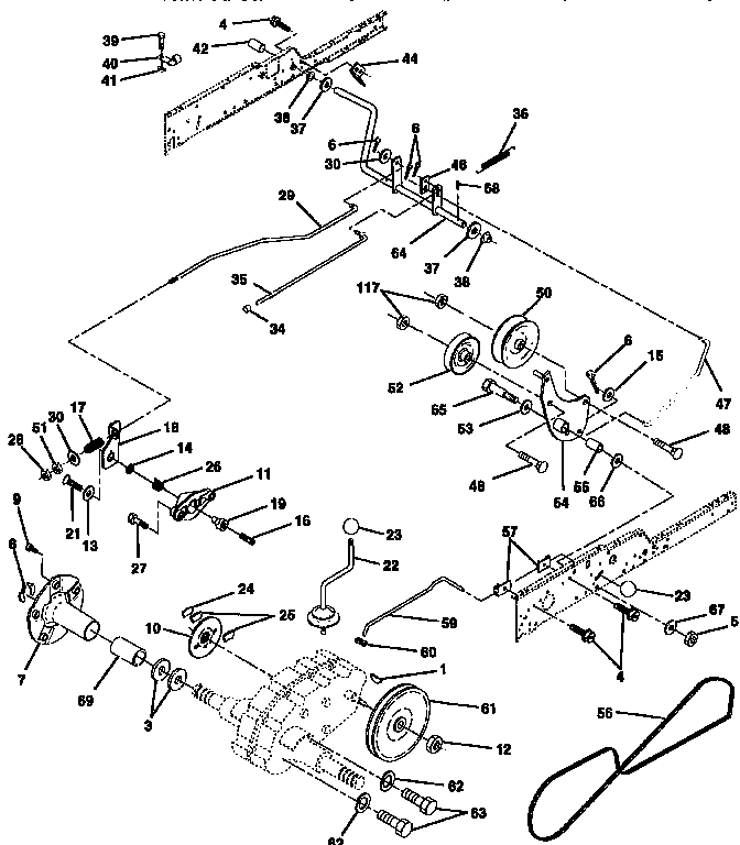 Craftsman 917258860 ground drive diagram
