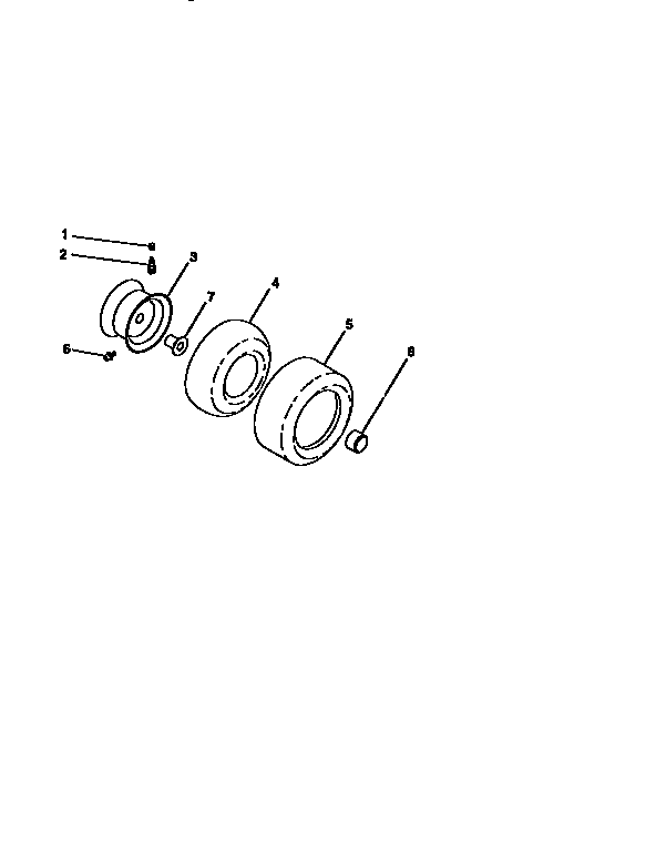 Craftsman 917258860 wheel and tires diagram