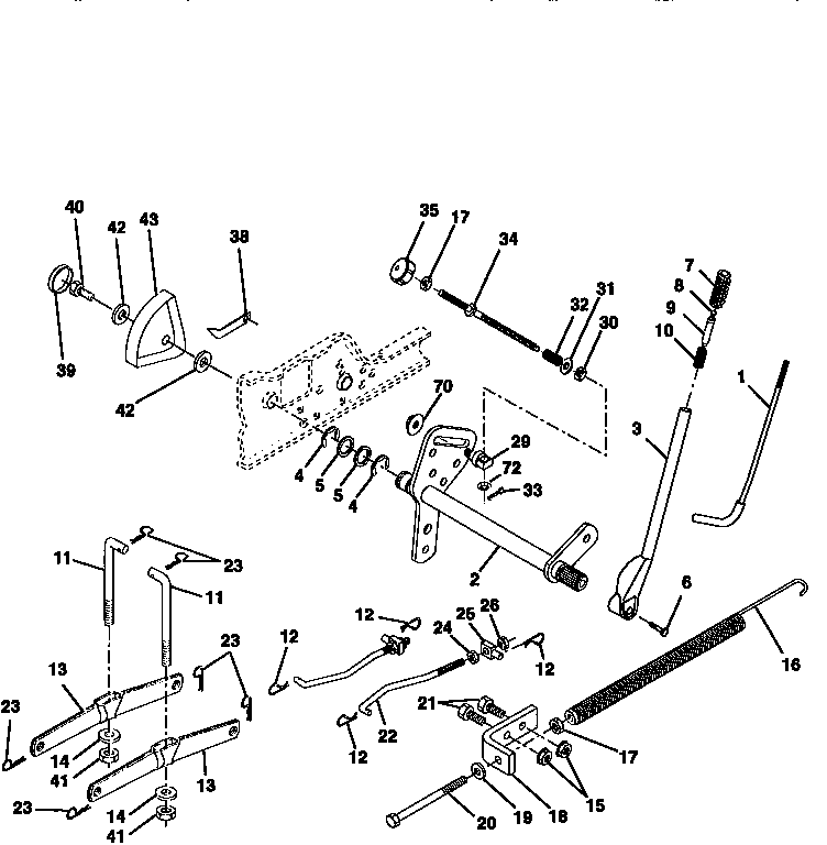 Craftsman 917258910 lift assembly diagram