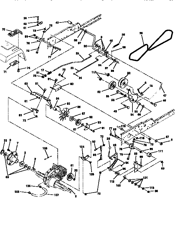 Craftsman 917258890 ground drive diagram