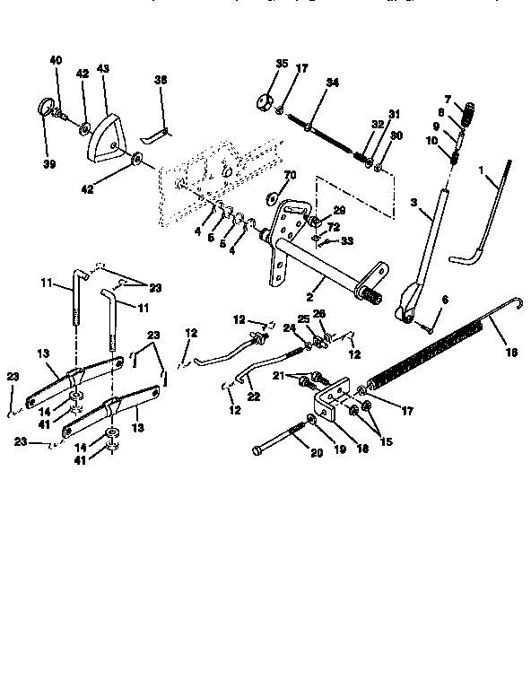 Craftsman 917258890 lift assembly diagram