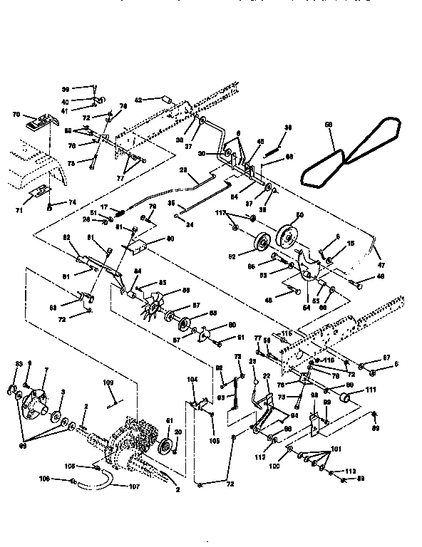 Craftsman 917258920 ground drive diagram
