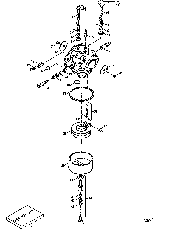 Craftsman 247775860 carburetor 632351 (71/143) diagram