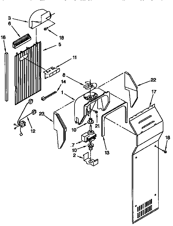 Kenmore 1069552611 air flow diagram