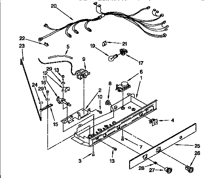 Kenmore 1069552611 control diagram