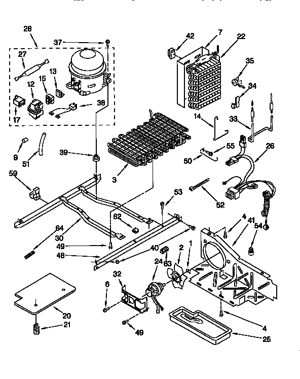 Kenmore 1069552611 unit diagram