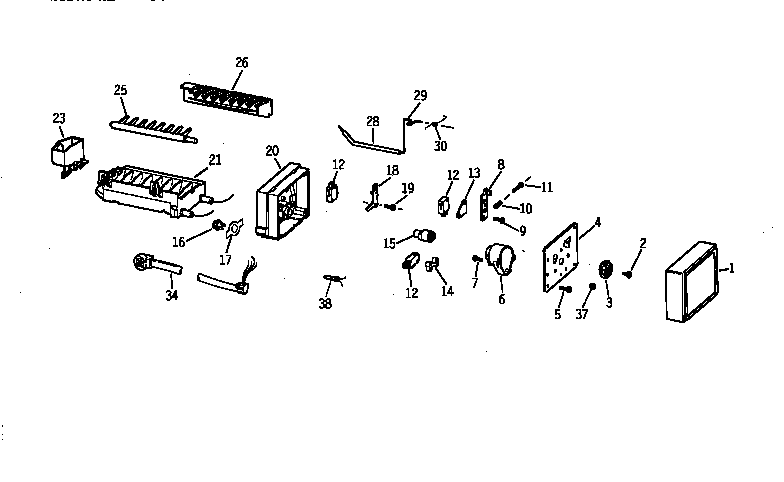 GE TFX25JRYAWW icemaker wr30x0318 diagram