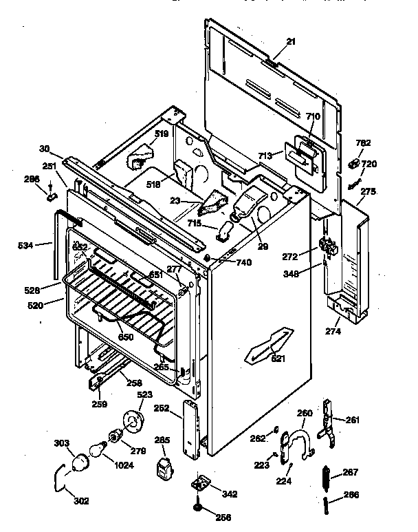 GE JBS30GV4AD body parts diagram