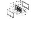 Panasonic NN-S666WA door assembly diagram