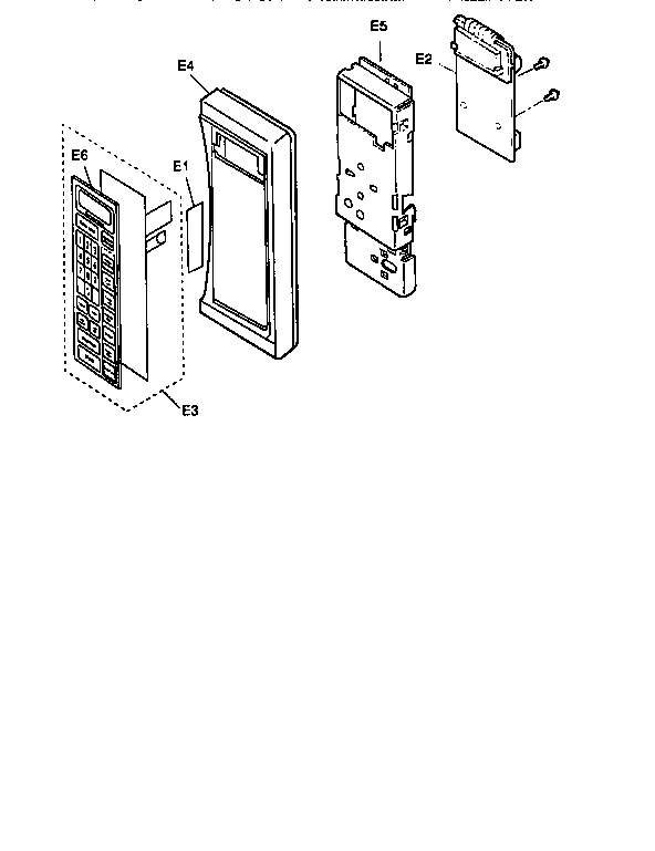 Panasonic NN-S666LA escutcheon base assembly diagram