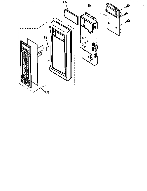 Panasonic NN-S586WA control panel diagram