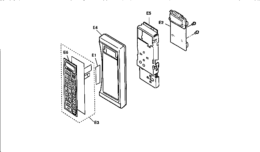 Panasonic NN-S566LA control panel diagram