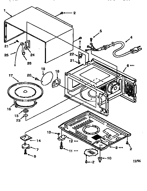 Kenmore 56566480690 cavity diagram