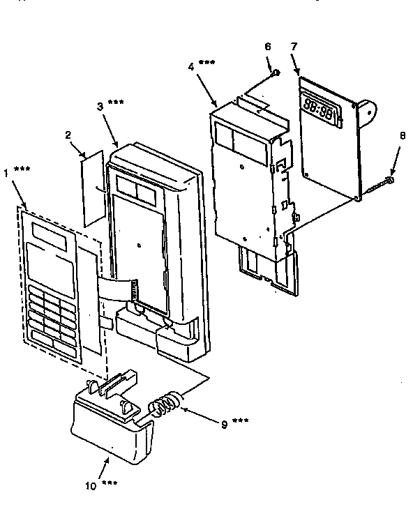 Kenmore 56566480690 control panel diagram