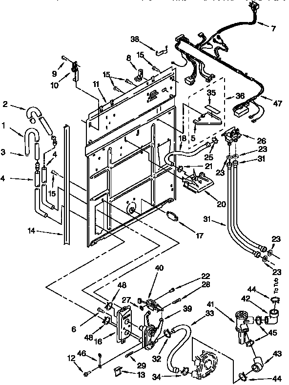 Kenmore 11026791690 rear panel diagram