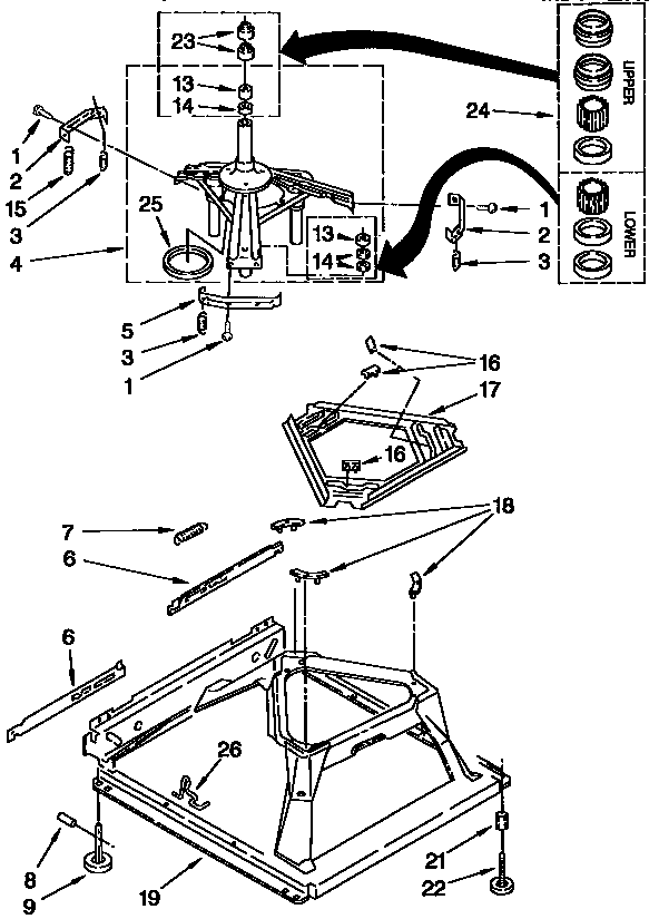 Kenmore 11026791690 machine base diagram