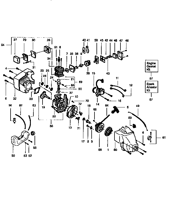 Craftsman 358798520 engine diagram