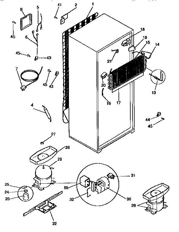 Kenmore 2539768382 unit parts diagram