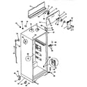 Kenmore 2539366402 cabinet parts diagram