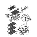 Kenmore 2539366402 shelves and accessories diagram