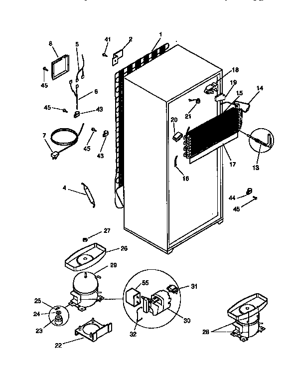 Kenmore 2539366182 unit parts diagram
