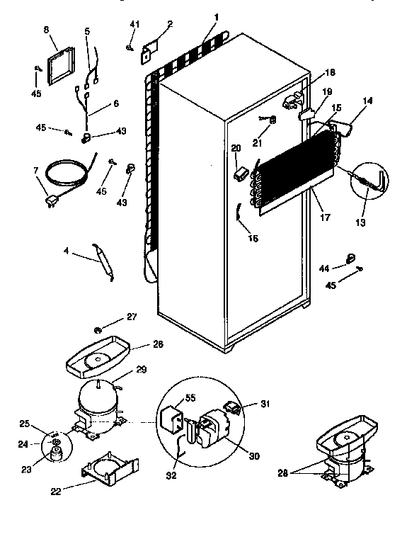 Kenmore 2539366002 unit parts diagram