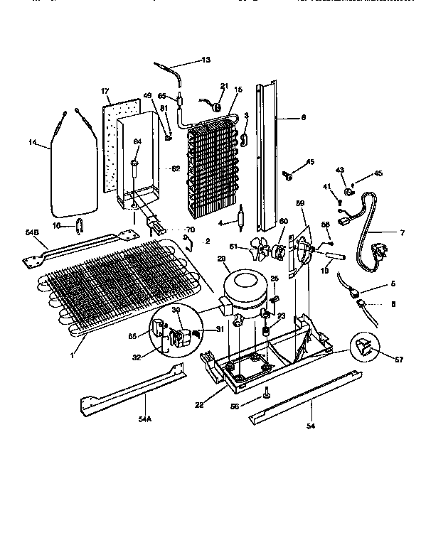 Frigidaire FRS26ZGED2 system diagram