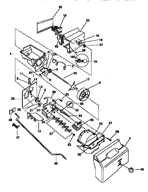Frigidaire FRS26ZGED2 container/drive diagram